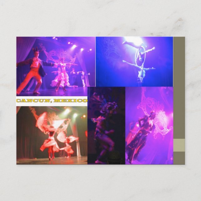 TARJETAS POSTCARDS personalizado- COLLAGE CANCUN 7 (Anverso)