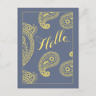 TARJETAS POSTCARTAS amarillas y grises blandas par