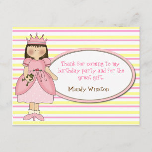 Tarjetas Princesa Gracias