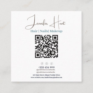 tarjetas profesionales con código QR