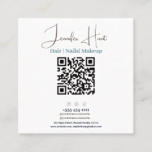 tarjetas profesionales con código QR