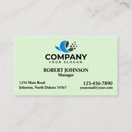 Tarjetas profesionales con su logotipo