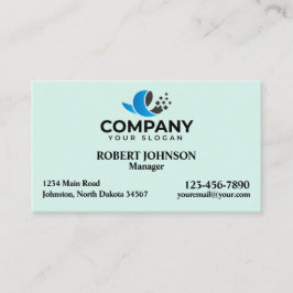 Tarjetas profesionales con su logotipo