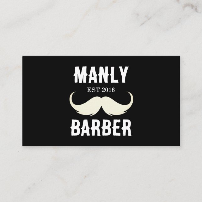 tarjetas profesionales de barbería (Anverso)