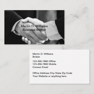 Tarjetas profesionales de Business Broker