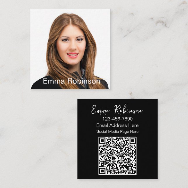 Tarjetas profesionales de contacto de fotografía c (Anverso / Reverso)