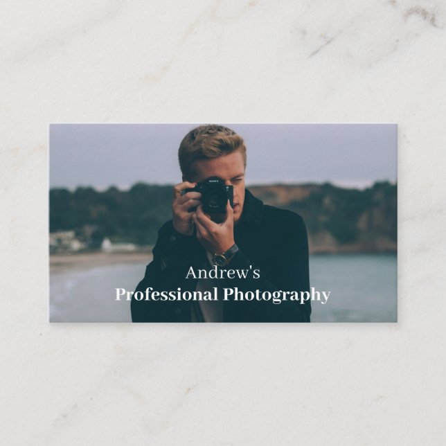 Tarjetas profesionales de fotografía (Anverso)