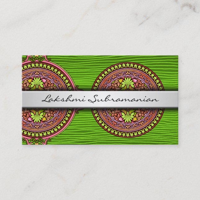 Tarjetas profesionales de negocios en discos moder (Anverso)