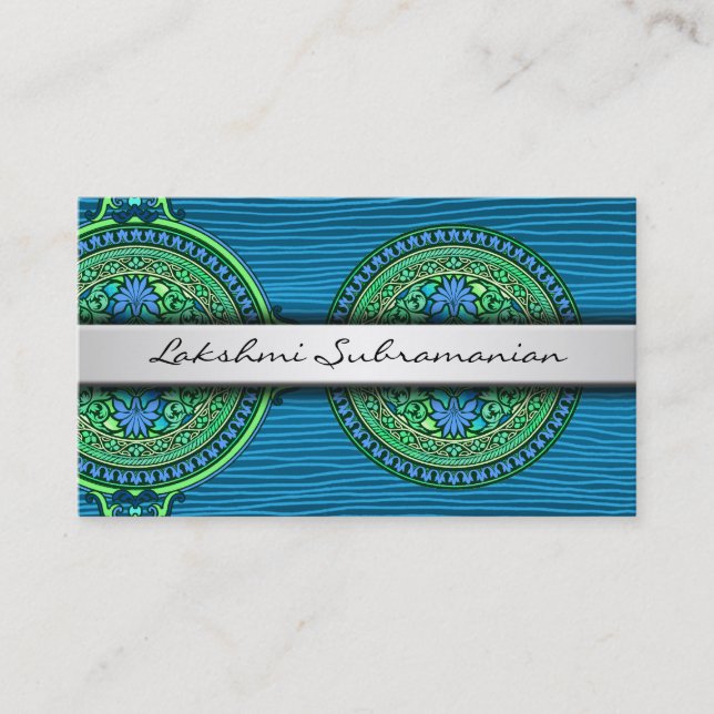 Tarjetas profesionales de negocios en discos moder (Anverso)