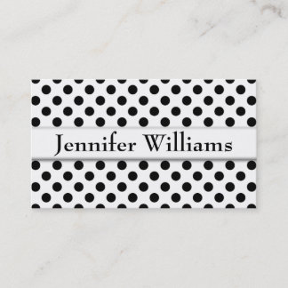 Tarjetas profesionales de Polka Dot modernas