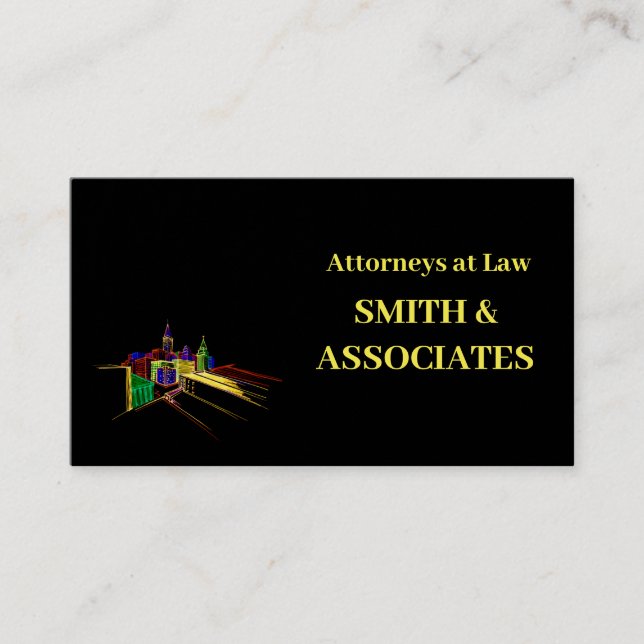 Tarjetas profesionales de presentación de abogados (Anverso)