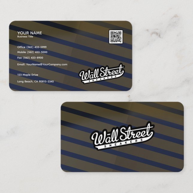 Tarjetas profesionales de Relieve metalizado Luxe  (Anverso / Reverso)