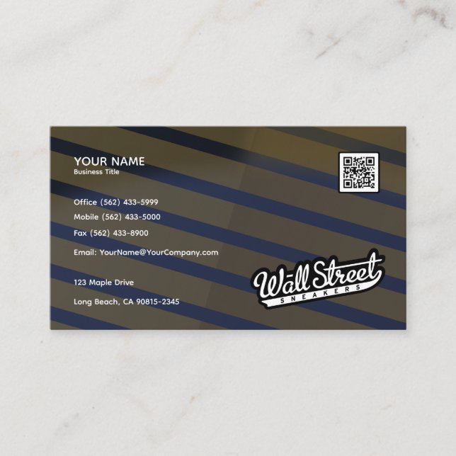 Tarjetas profesionales de Relieve metalizado Luxe  (Anverso)