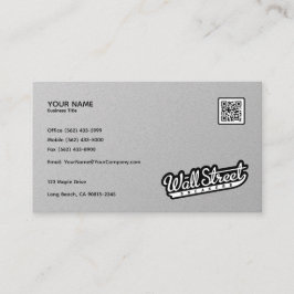 Tarjetas profesionales de Relieve metalizado Luxe 
