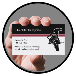 Tarjetas profesionales Handyman Business