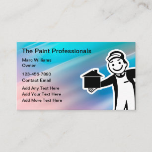 Tarjetas profesionales House Painter