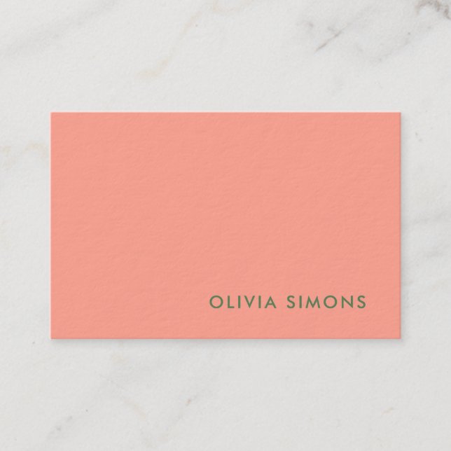 Tarjetas profesionales minimalistas (Anverso)
