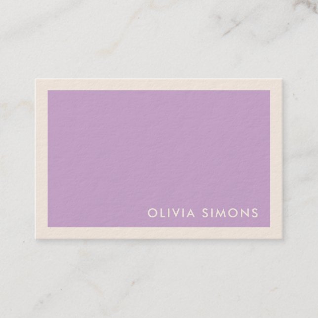 Tarjetas profesionales minimalistas (Anverso)