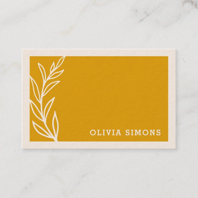 Tarjetas profesionales minimalistas (Anverso)