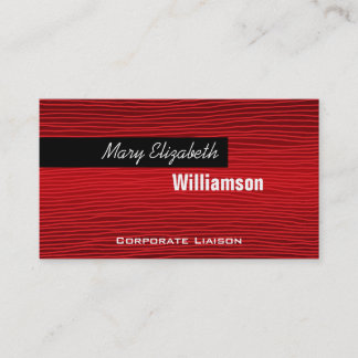 Tarjetas profesionales modernas de Red Lines