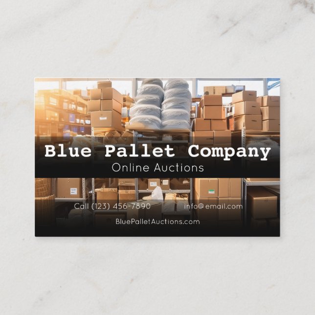 Tarjetas profesionales para Pallet y Online (Reverso)