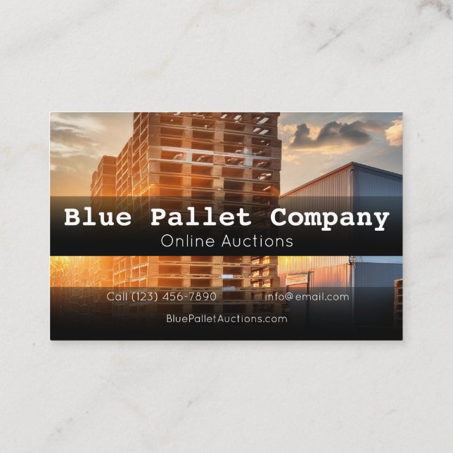 Tarjetas profesionales para Pallet y Online (Reverso)