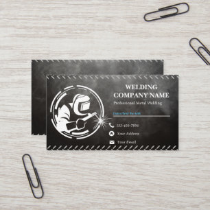 Tarjetas profesionales para soldadura en negro