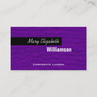 Tarjetas profesionales Purple Modern