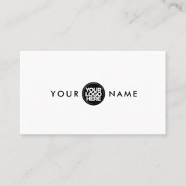 Tarjetas profesionales y simples con logotipo