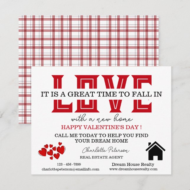 Tarjetas promocionales del Día de San Valentín par (Anverso / Reverso)