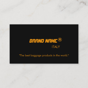 Tarjetas publicitarias de nombre comercial.