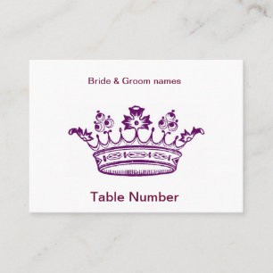 Tarjetas Purple Crown Reception Place