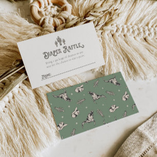 Tarjetas Raffle de Diaper Occidental