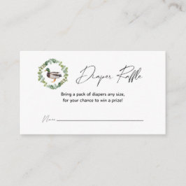 Tarjetas Raffle de pañales de papel Baby Shower pa