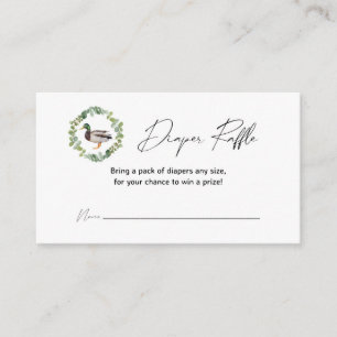 Tarjetas Raffle de pañales de papel Baby Shower pa
