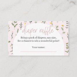Tarjetas Raffle Diaper Baby Shower de Flor Silvest