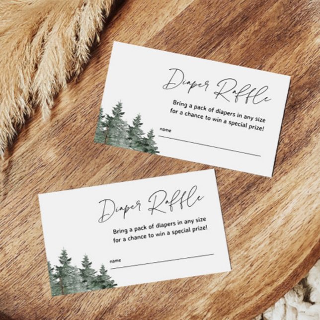 Tarjetas Raffle Diaper Baby Shower de invierno de  (Subido por el creador)