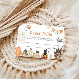 Tarjetas Raffle Diaper de Halloween
