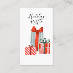 Tarjetas Raffle para Navidades de Fiesta de Regalo