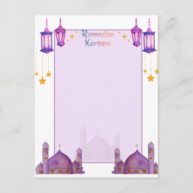 Tarjetas Ramadan Kareem (Anverso)