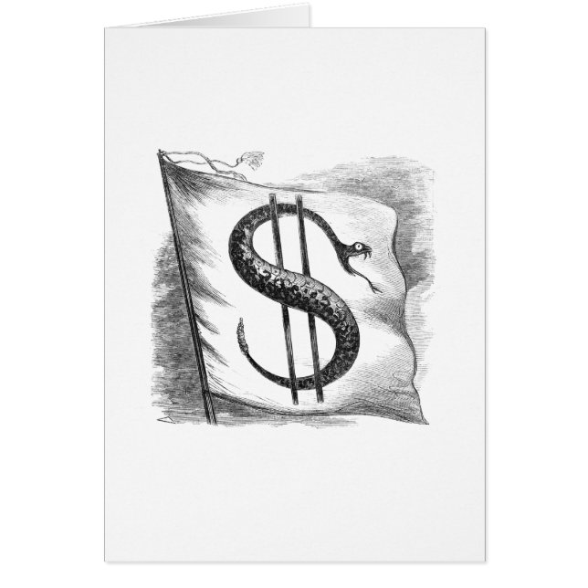 Tarjetas Rattlesnake Flag (Frente)