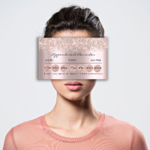 Tarjetas recordatorias de cita maquilladas por Ros