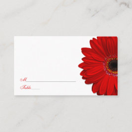 Tarjetas Red Gerber Daisy Boda Place