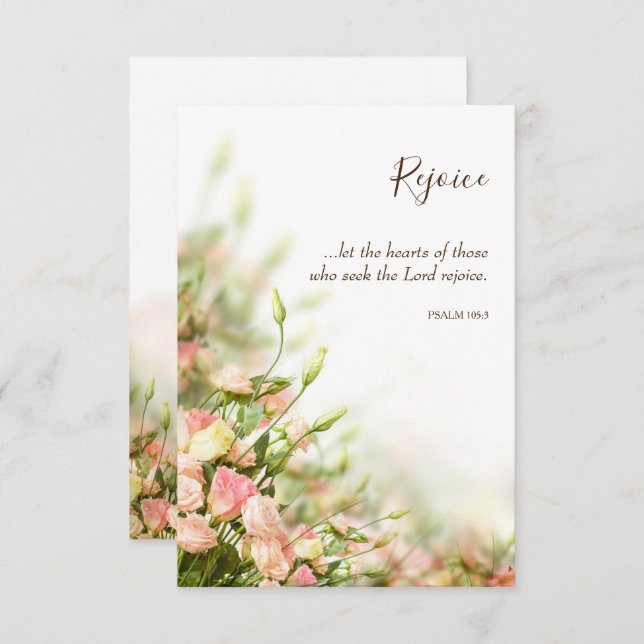 Tarjetas religiosas de Pascua - Sentimientos de al (Anverso / Reverso)