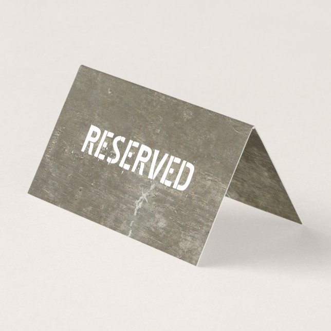 Tarjetas reservadas de la tienda - hormigón (Anverso)
