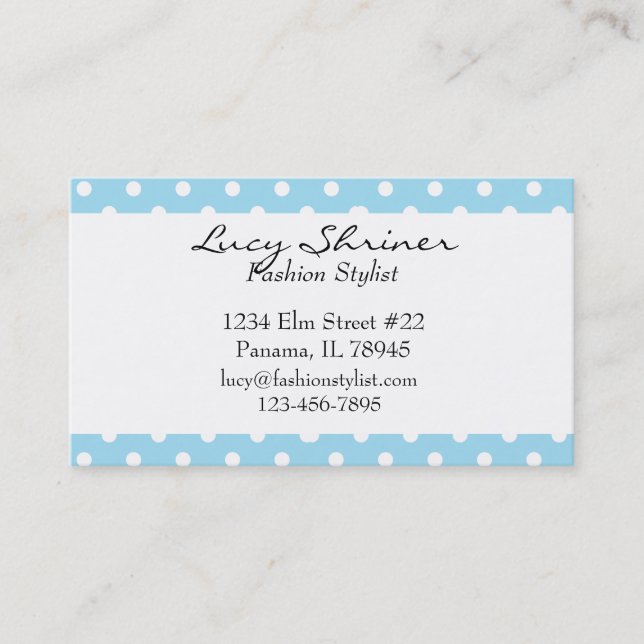 Tarjetas retras de la moda del estilo del lunar (Anverso)