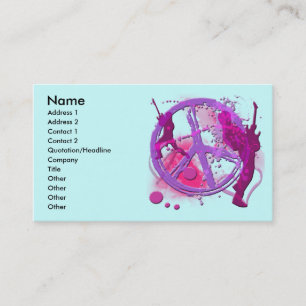 TARJETAS RETRAS DEL PERFIL DEL SIGNO DE LA PAZ DE