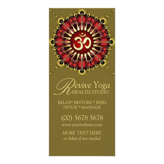 Tarjetas rojas verdes del estante de la yoga del (Frente)
