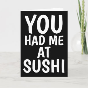 TARJETAS ROMANtIC SUSHI GREETING