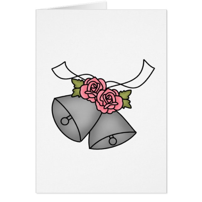 Tarjetas rosadas de los rosas de Belces de boda (Frente)
